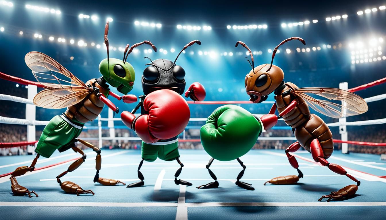 Boxing match: Atom Ant vs John Cicada