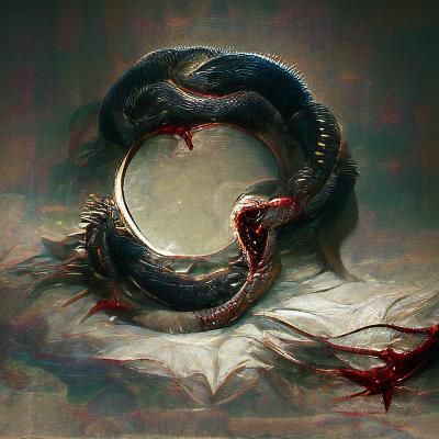 Sinister Ouroboros in a Dark Style