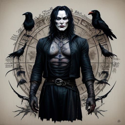 Gothic Text Art: Mother is God, The Crow Quote