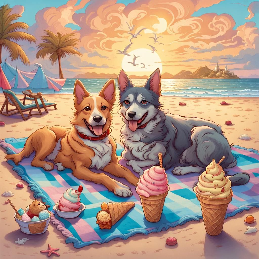 Disney style animated anthropomorphic  dog 
Disney style ani...