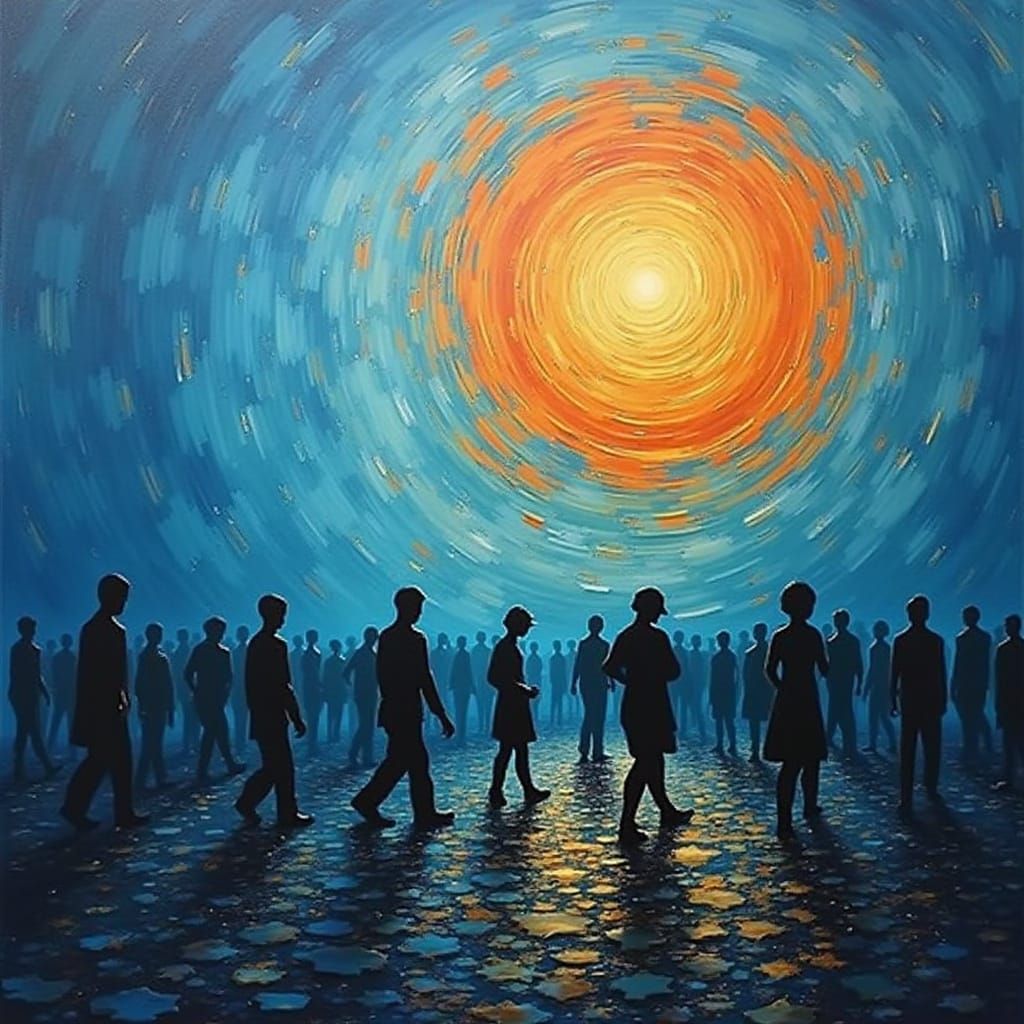 Mystical Blue Dream in Picasso Style