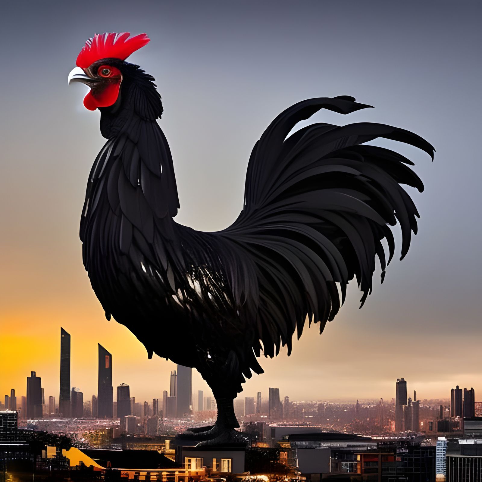 The Biggest, Blackest Rooster