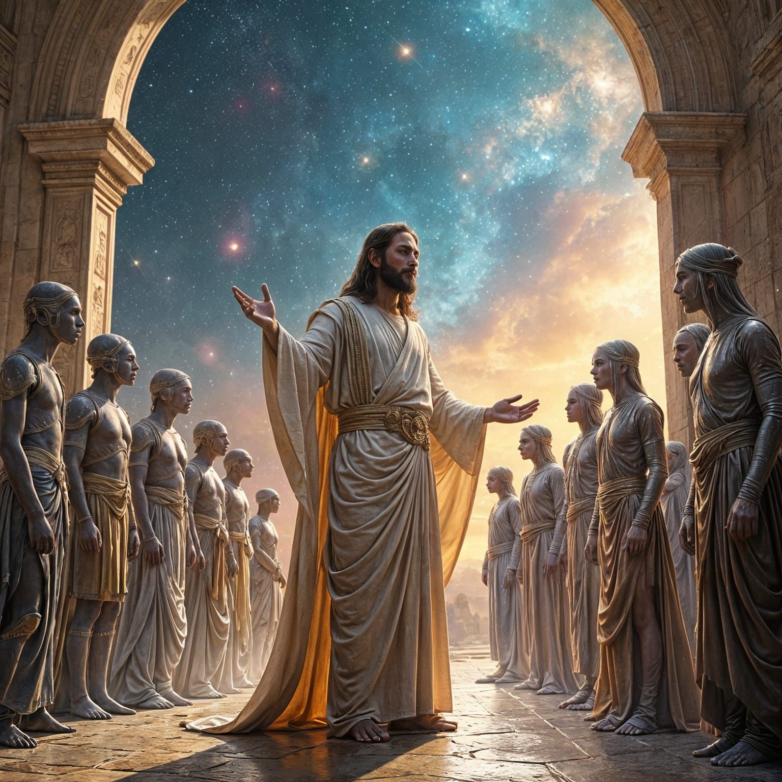 Jesus Christ Preaching to Extraterrestrials in Cosmic Jerusa...