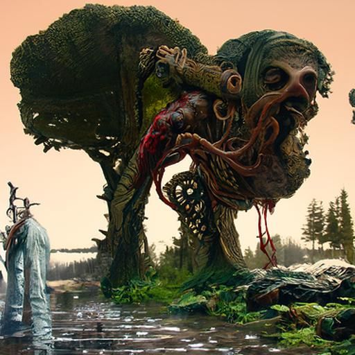 Lovecraftian Horror: Grotesque Entity of Cosmic Dread