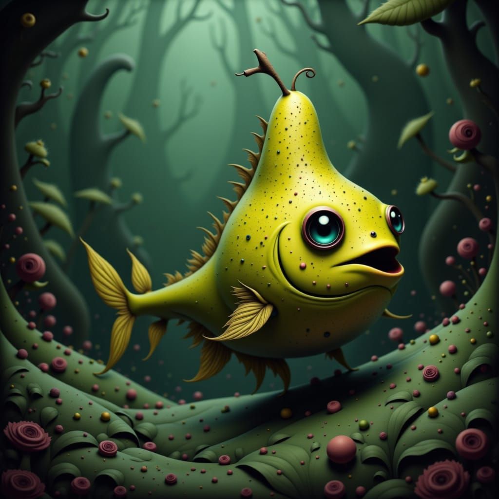 Pear Piranha Concept Art in Unreal Engine