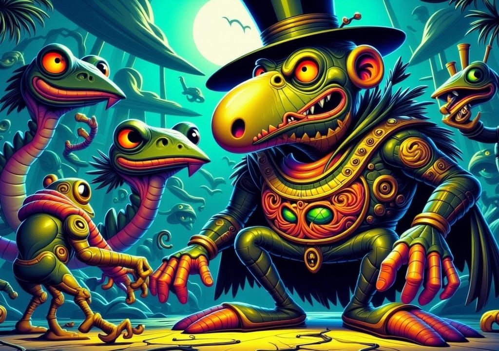 He’s a Proboscis Monkey on an Alien world
<lora:-PnC Nostalgia-:1.0>