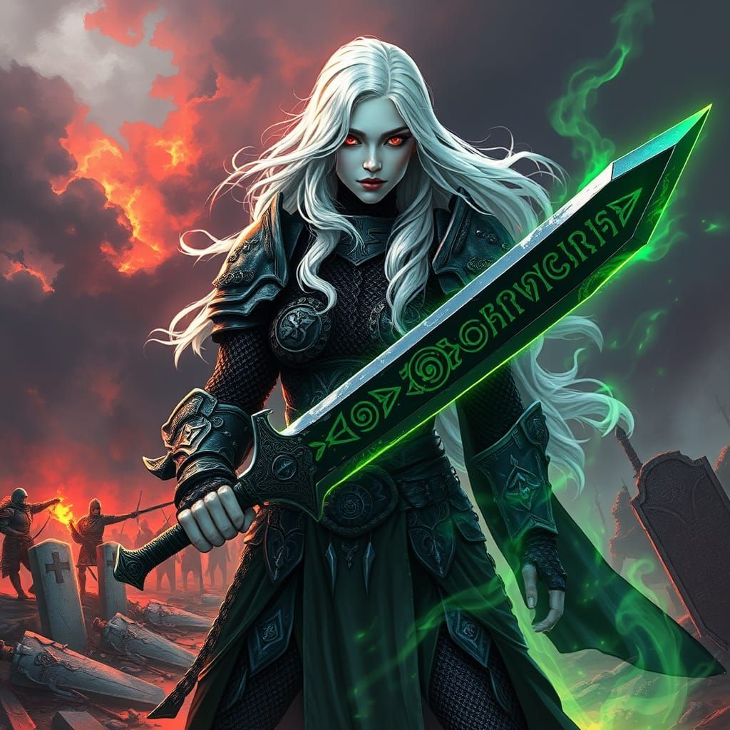 Ethereal Albino Warrior Empress