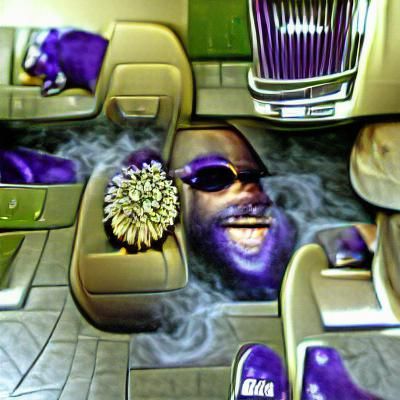 Rick ross an american rap artist smiling with gold teeth and shades around his eyes blowing hella smoke