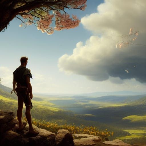 Australian Valley Village in Spring: Hyperrealistic Concept ...