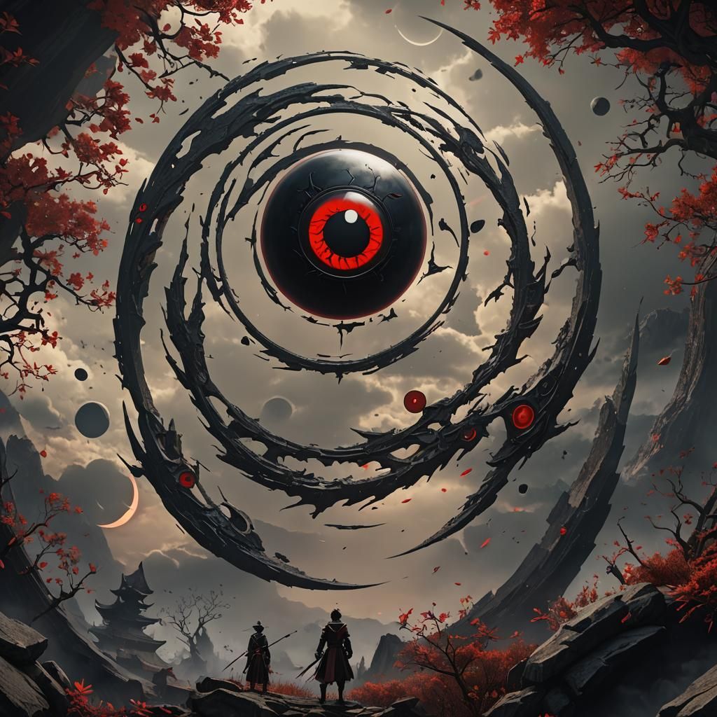Eternal Mangekyou Sharingan Eclipse: Fantasy Concept Art