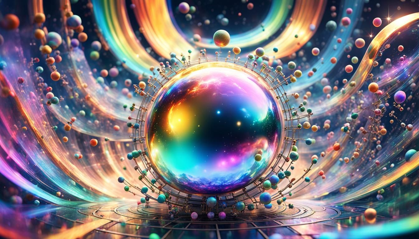 Iridescent Quantum Computer Simulation of the Universe