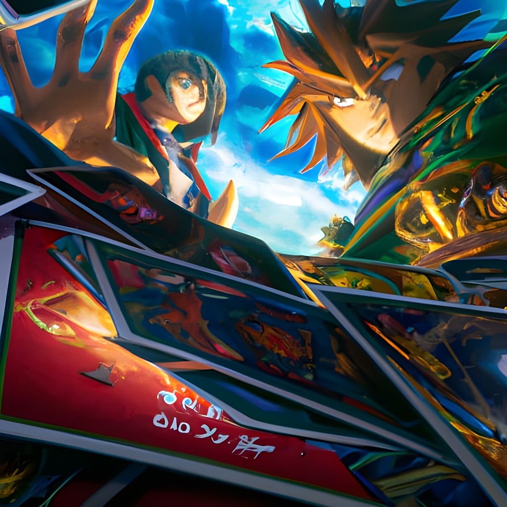 Yu-Gi-Oh in Studio Ghibli Anime Style