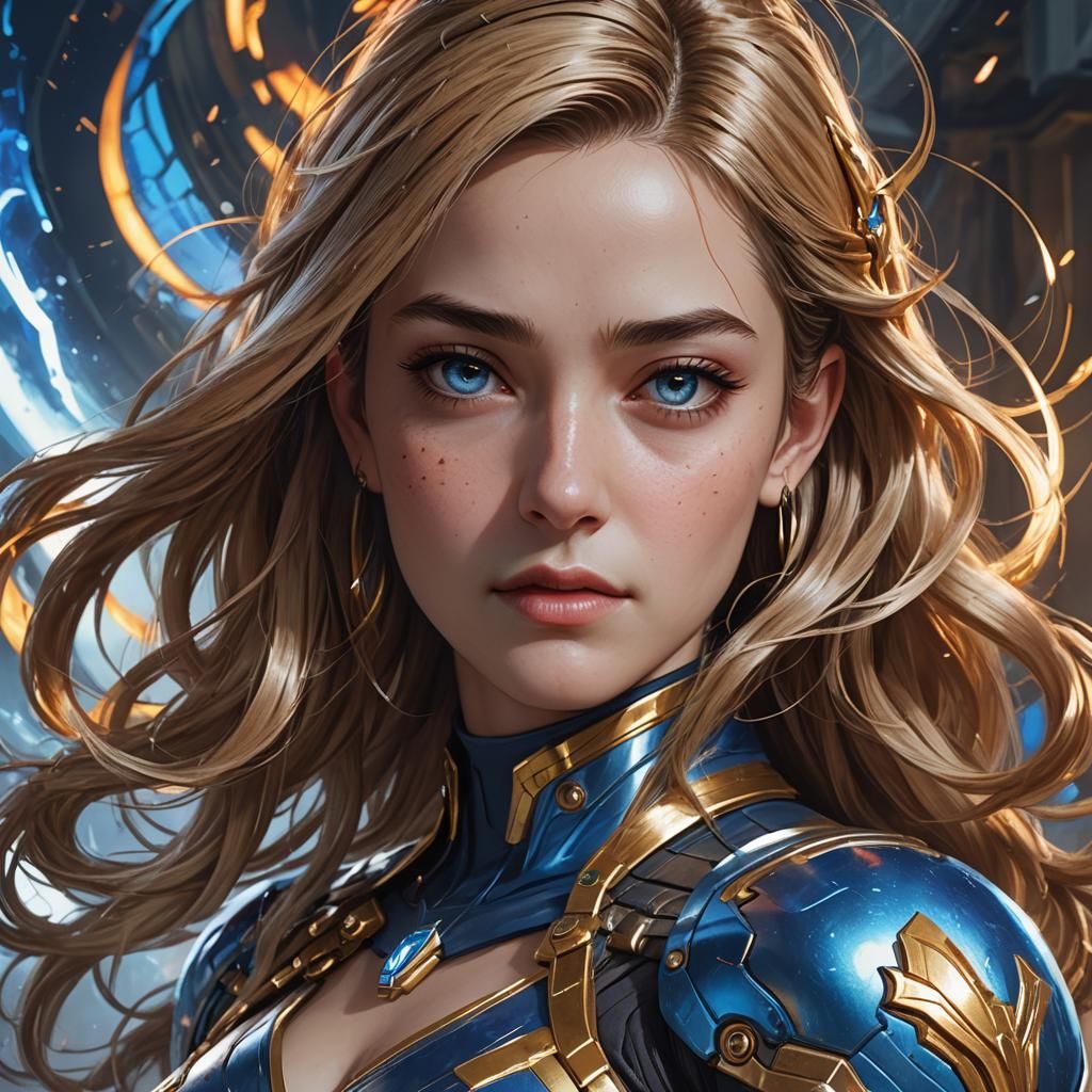 Sue Storm Marvelpunk Portrait in 8K Resolution