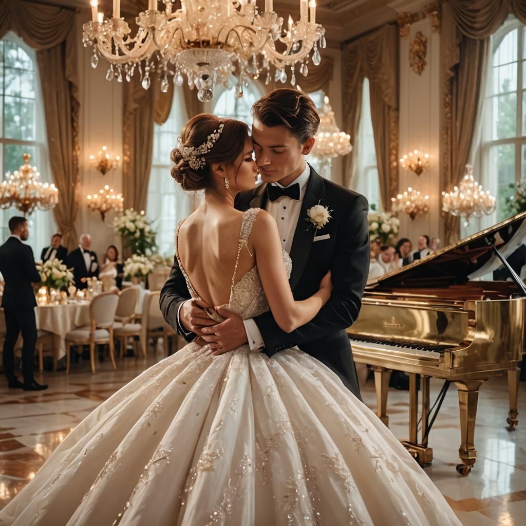Elegant Wedding Moment in Old Masters Style