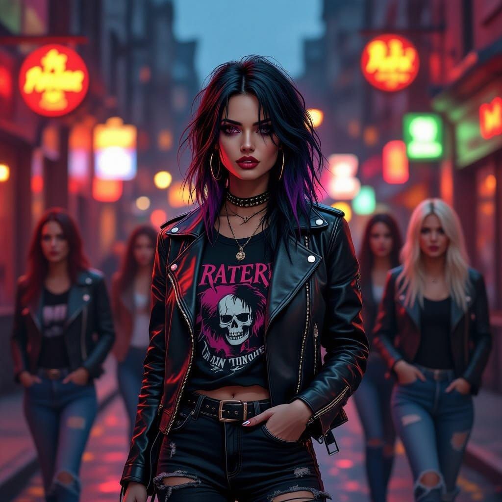 Punk Rock Women in Dublin Nightlife