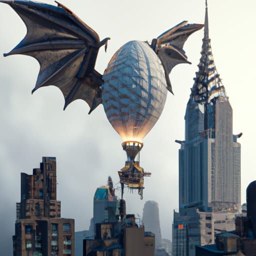Dragon Weather Balloon on Chrysler Building