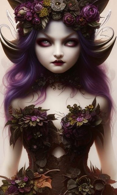 Gothic Demon Fae: Breathtaking Digital Art