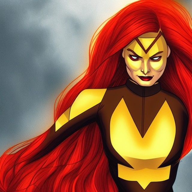 Jean Grey as Dark Phoenix Digital Art