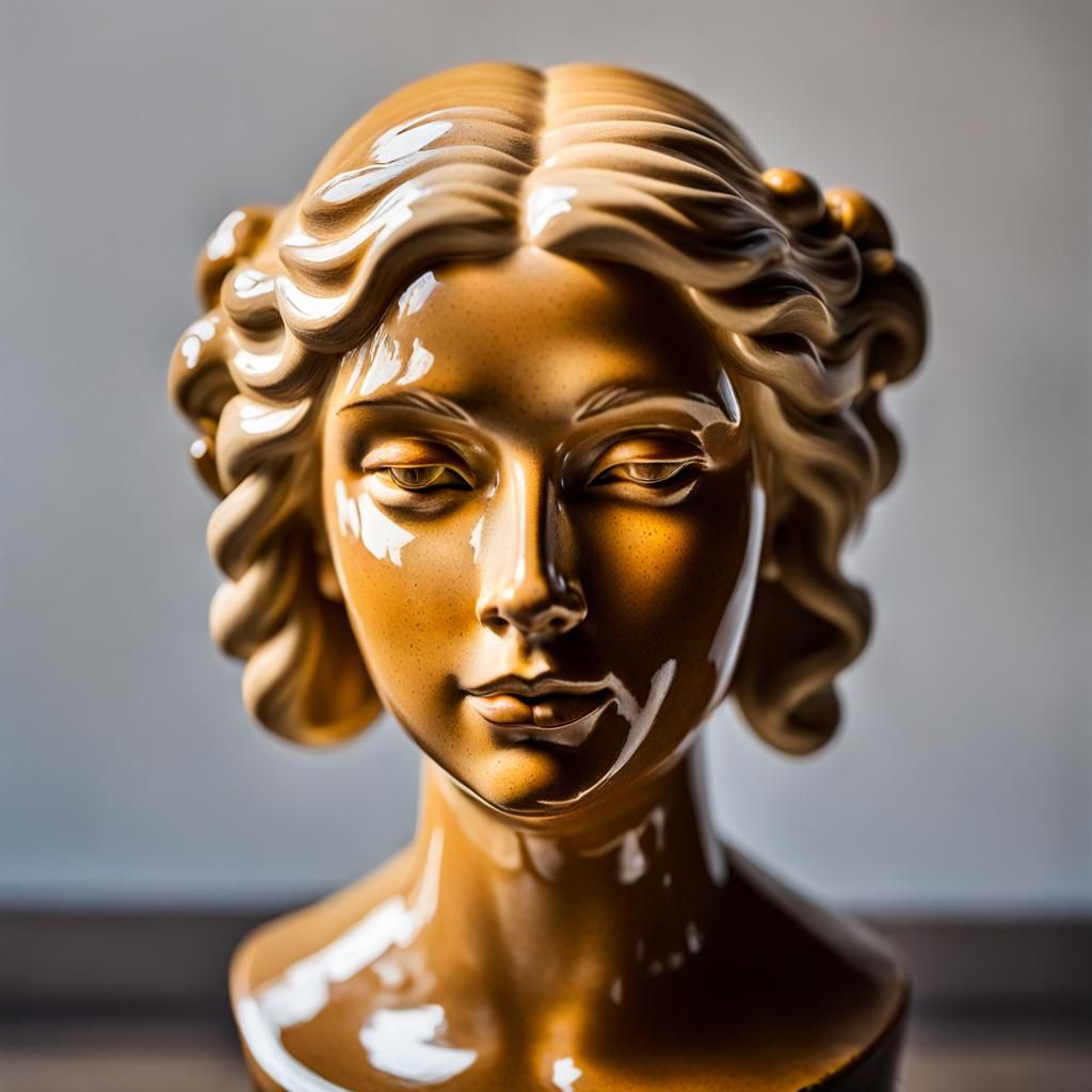 Ceramic Pot Head of Blonde Dutch Girl