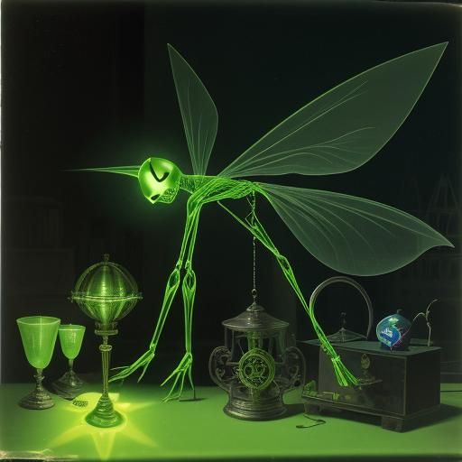 Luminous Fairy in a Man Ray Rayograph