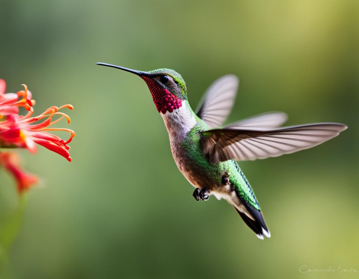 Hummingbird in Flight: Professional Photography