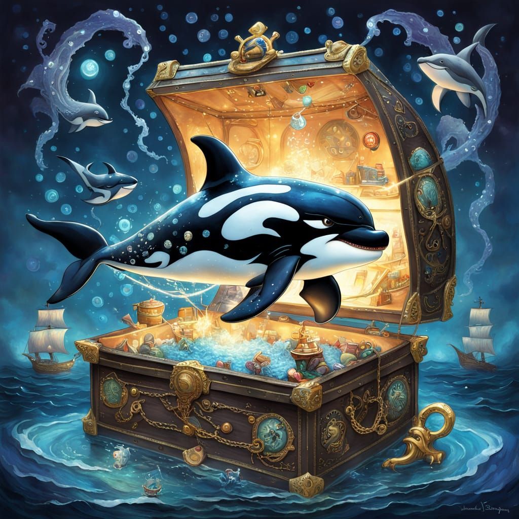 Pirate Killer Whale Finds Treasure