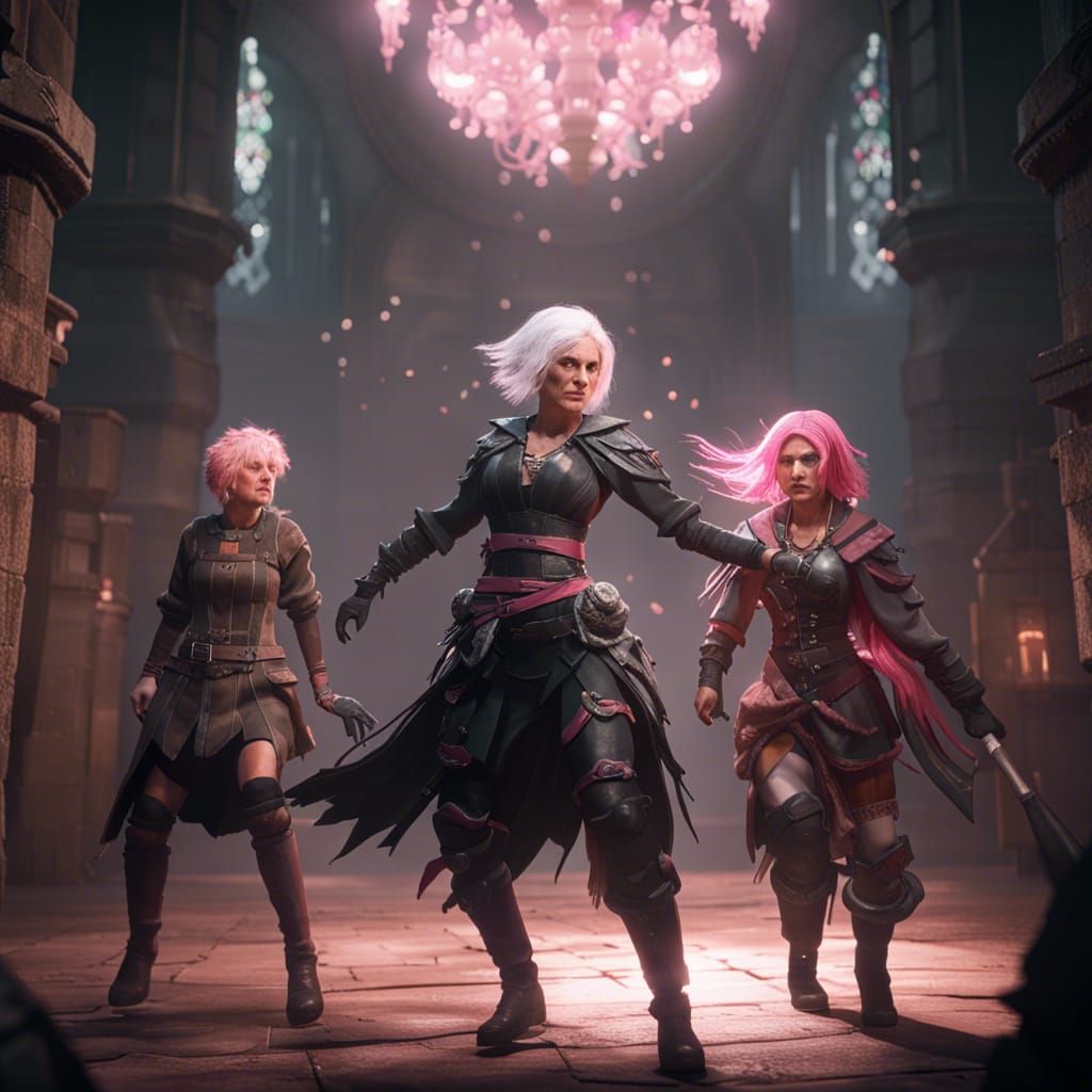 Two Warriors Fight in Dungeon: 3D Game Cinematic