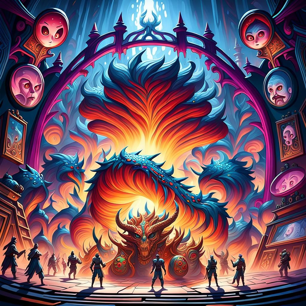 Interdimensional Organism in Oil Painting Style