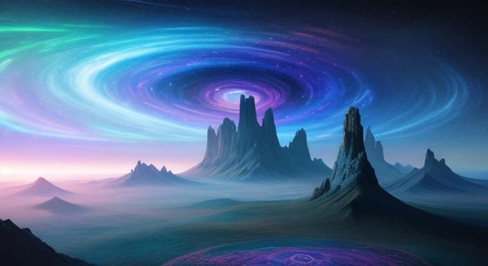 Emotional Landscapes in Visionary Art Style