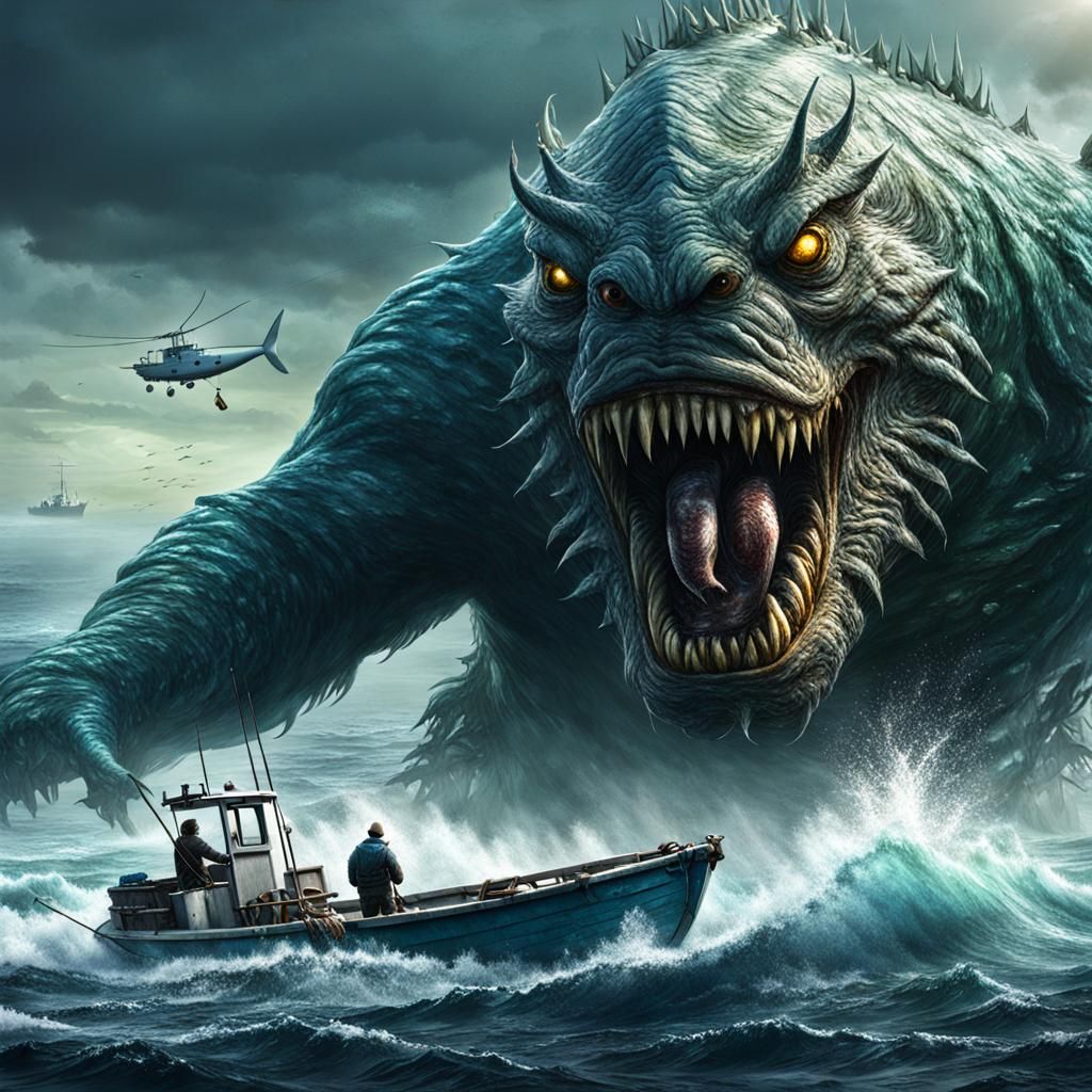 Fisherman's Close Encounter with Sea Monster