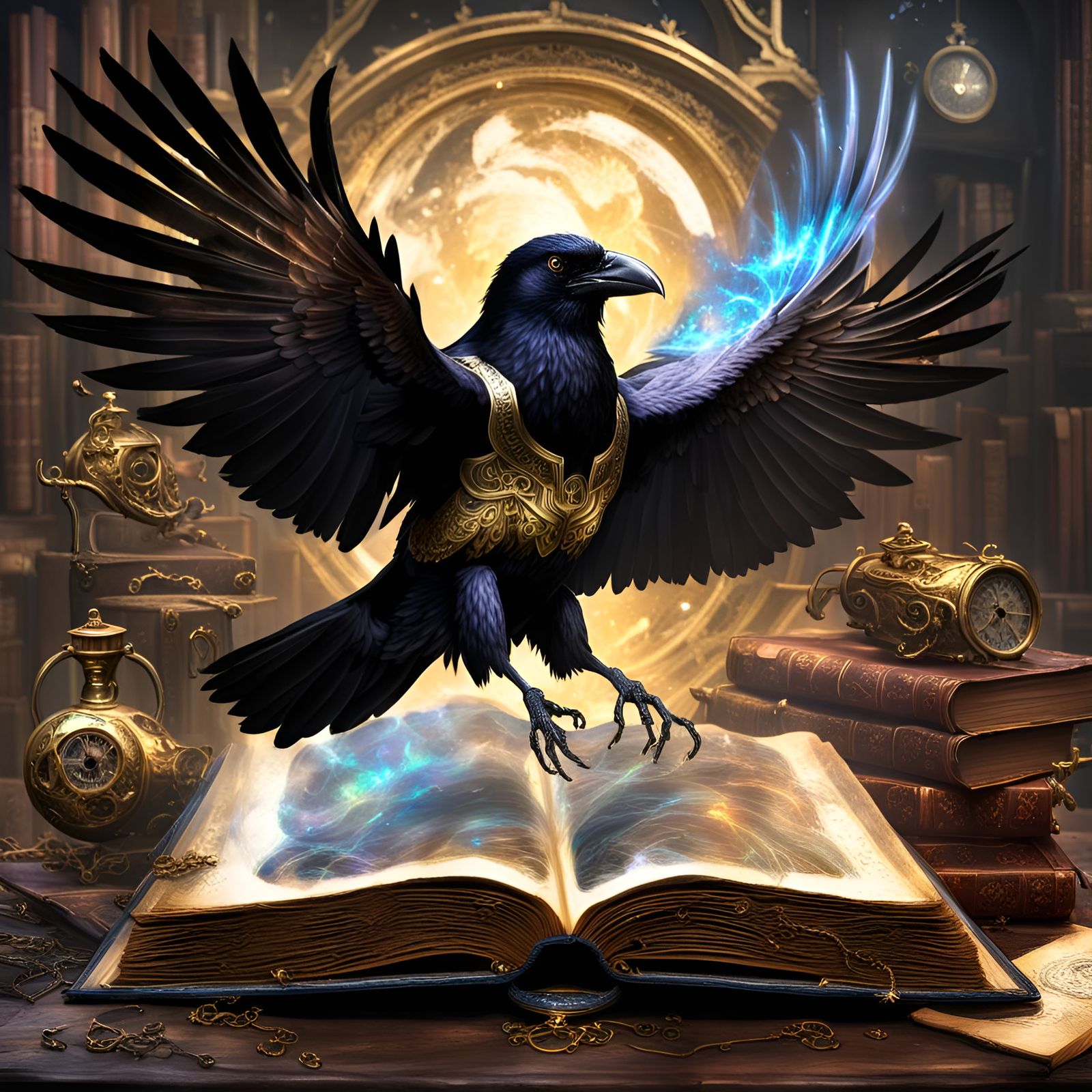 The Raven, Edgar Allan Poe: "...flirt & flutter, In there st...