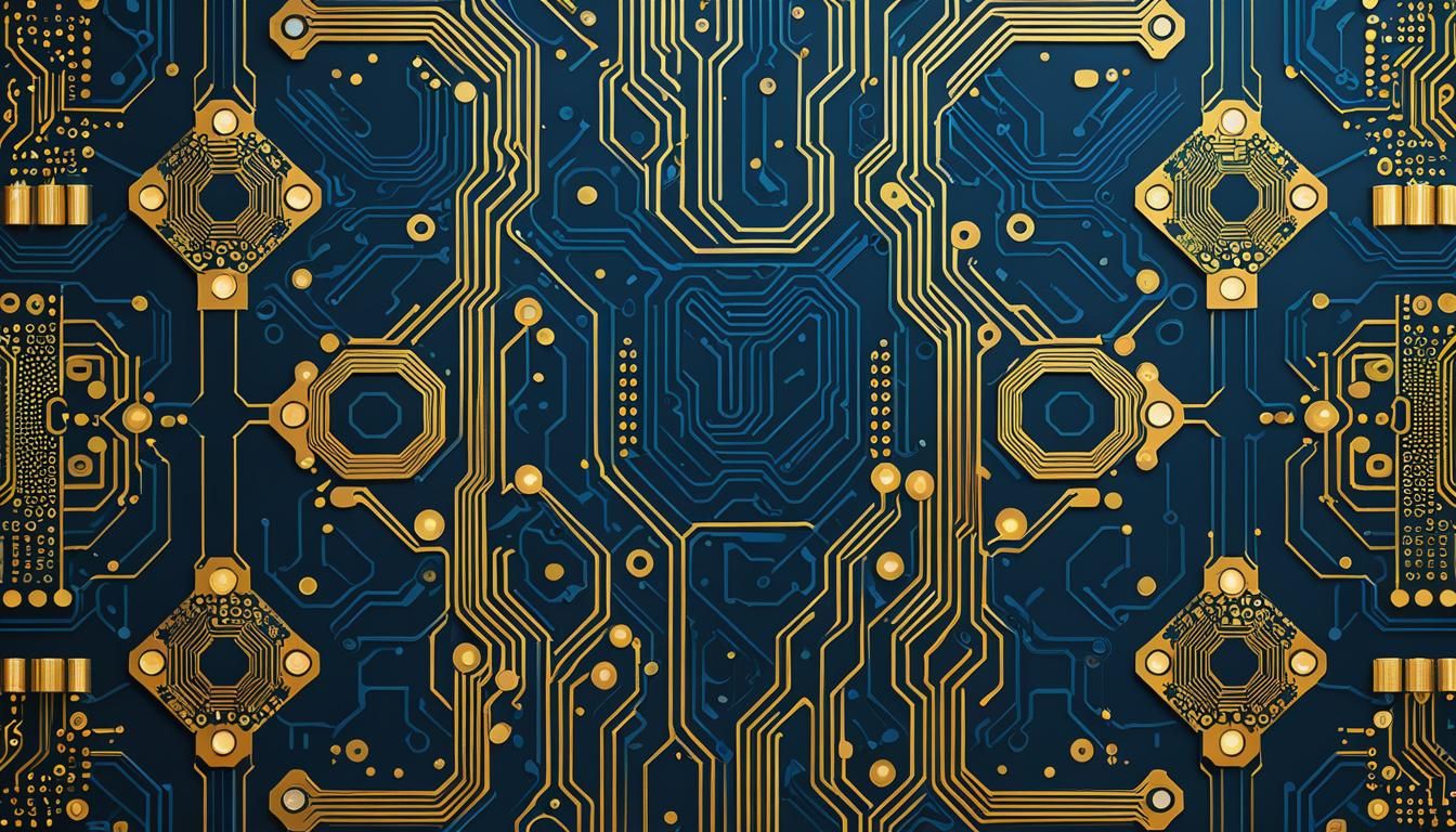 Lenovo Logo Circuit Board Pattern Wallpaper