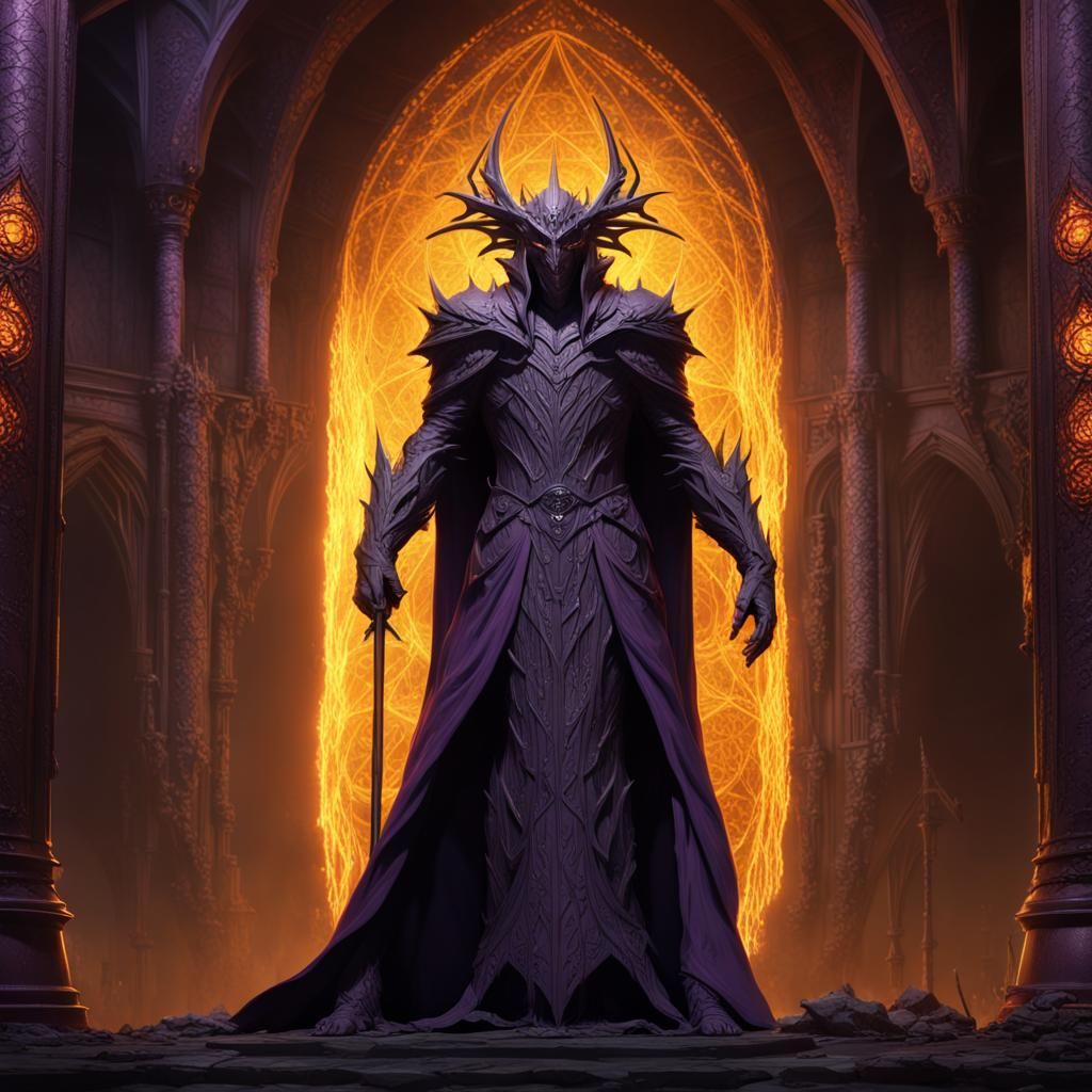 Sauron: Dark Fantasy Concept Art in 8K Resolution