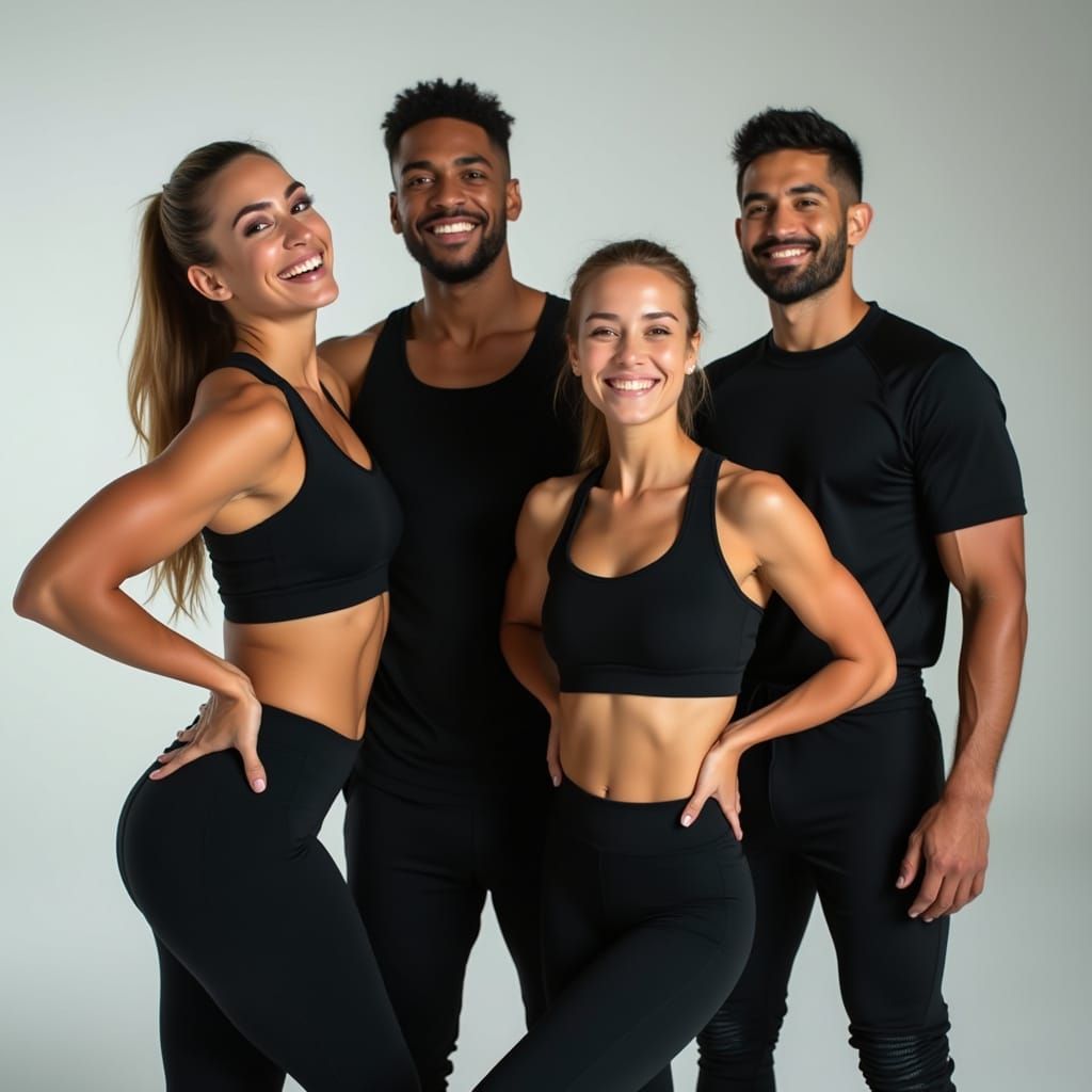 Diverse Athletes Unite in High-Energy Fitness Scene