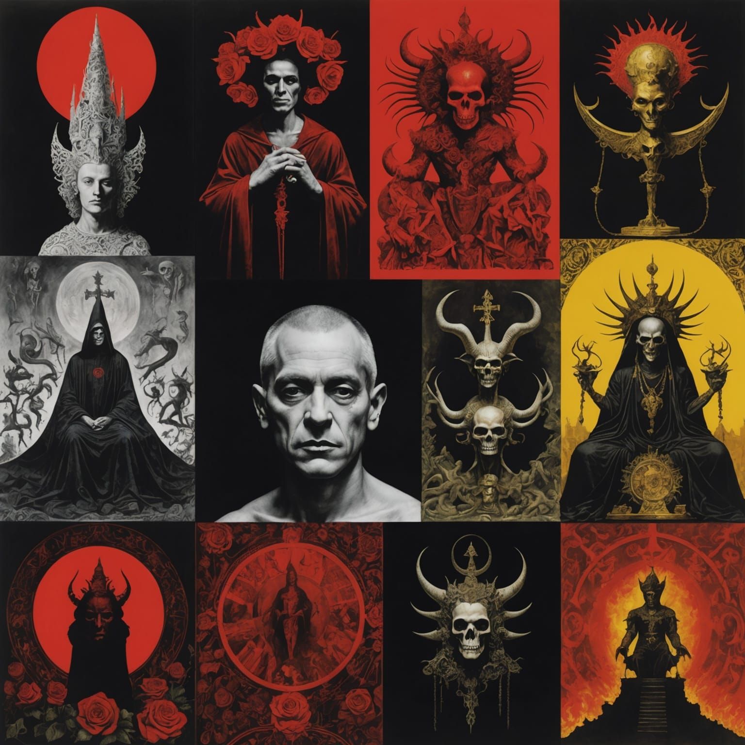 Lucifer, Prince of Hell, in Dark Afrofuturism Style