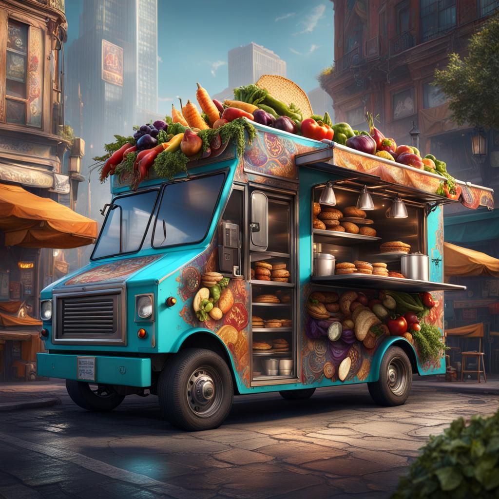 Picture a food truck that uses AI to invent innovative fusio...