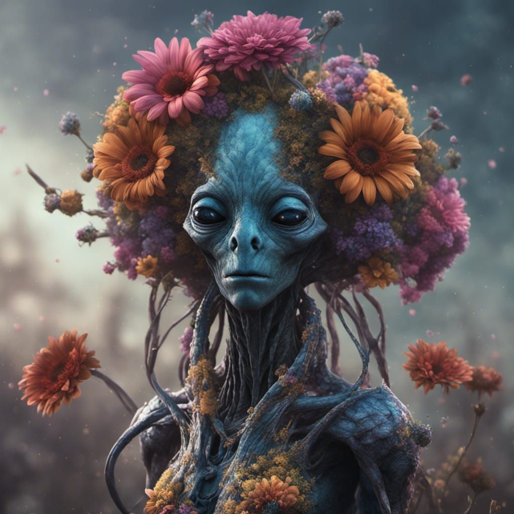 Botanical Alien: Detailed Matte Painting