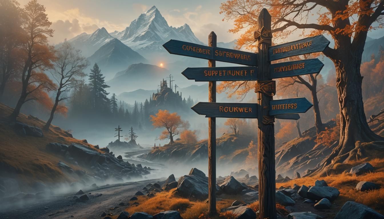 Crossroads Signpost: Superpower and Challenges in Matte Pain...