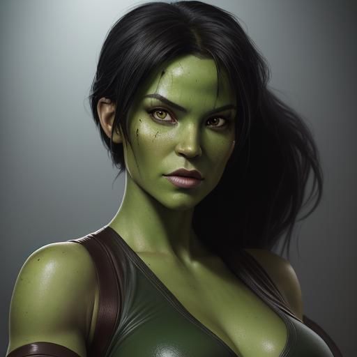Shego as Tomb Raider, Professional Portrait