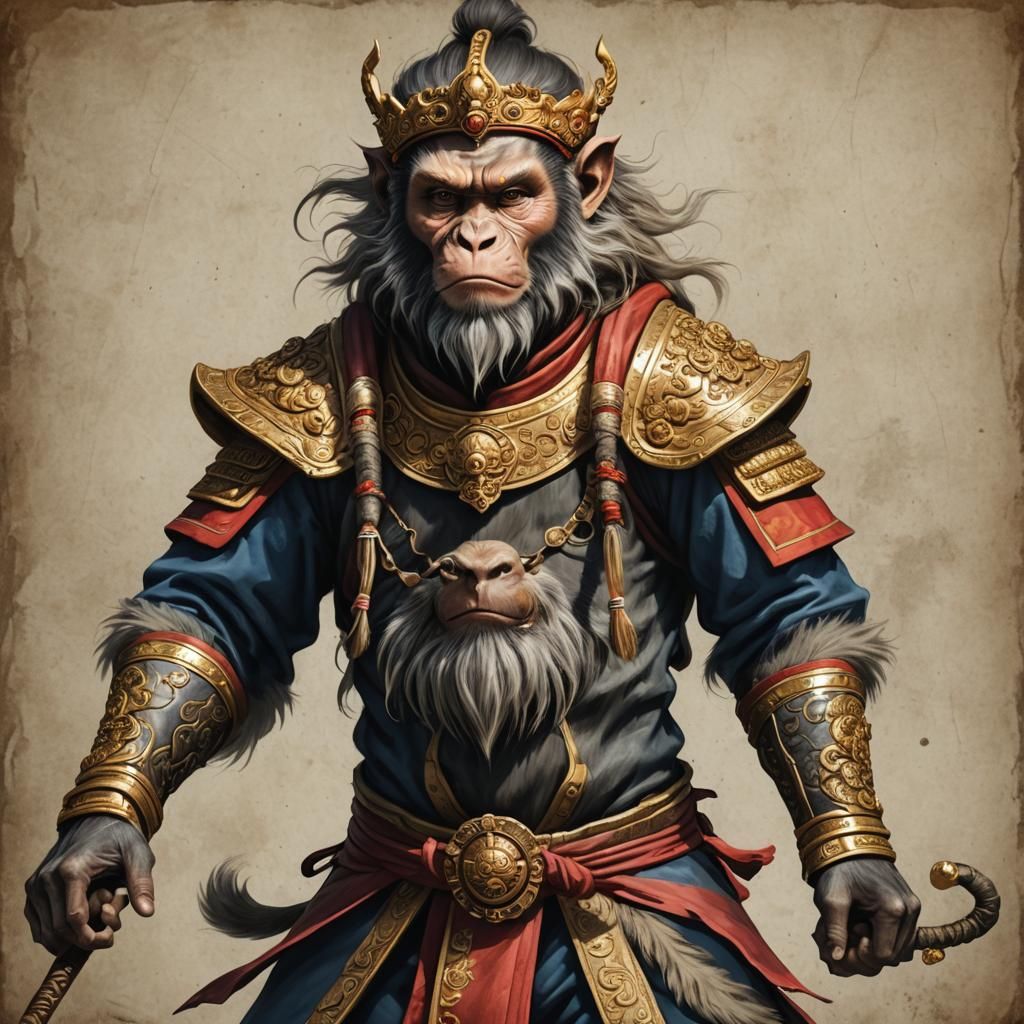 Realistic Portrait of the Monkey King