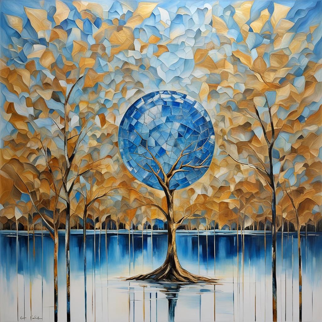 Golden Throne by Crystal River in Abstract Art