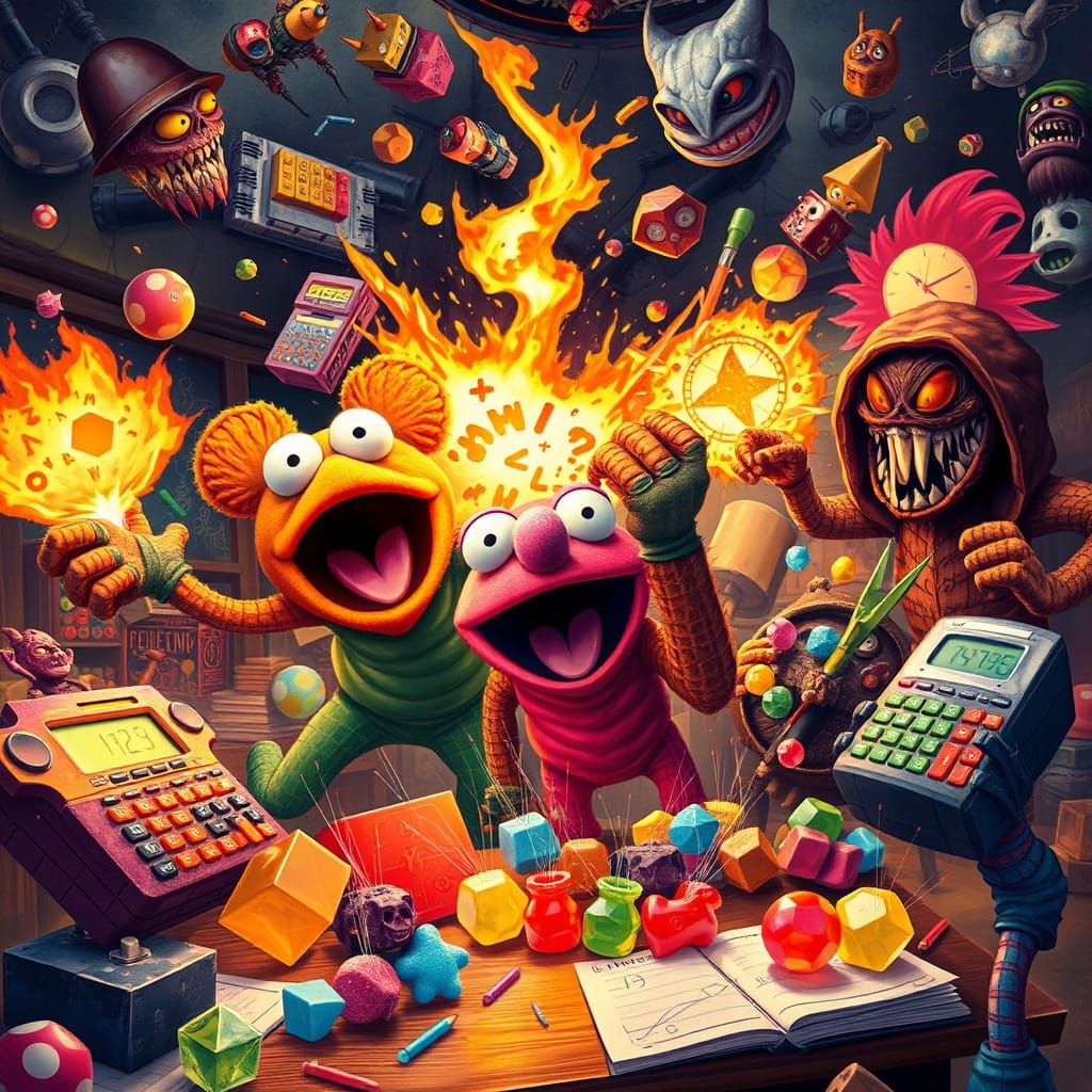 explosive math trinkets vs the gummi reapers monster mayhem with glorious menacing muppets