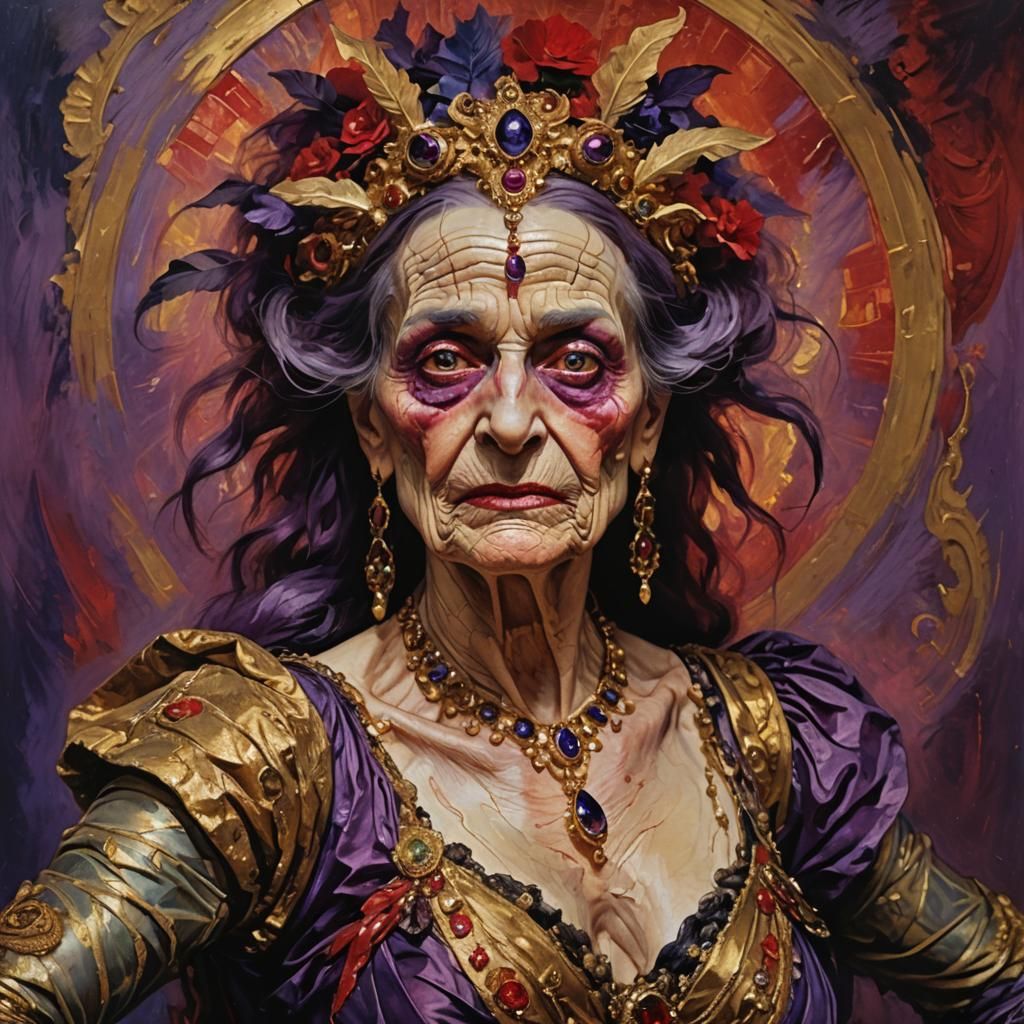 Salome Dance Performed by Transvestite, Moreau-Inspired