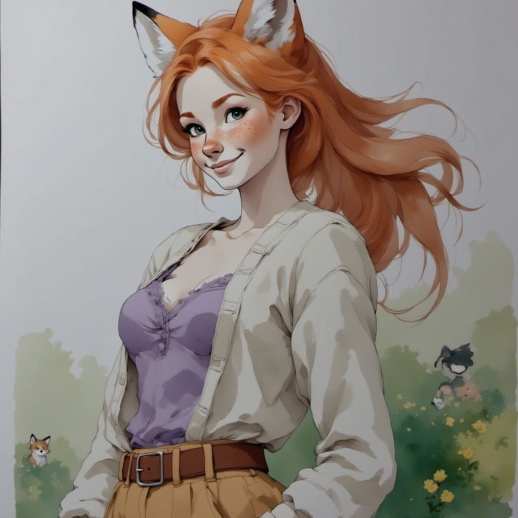 "Uh? Why is your cardigan tucked in?“