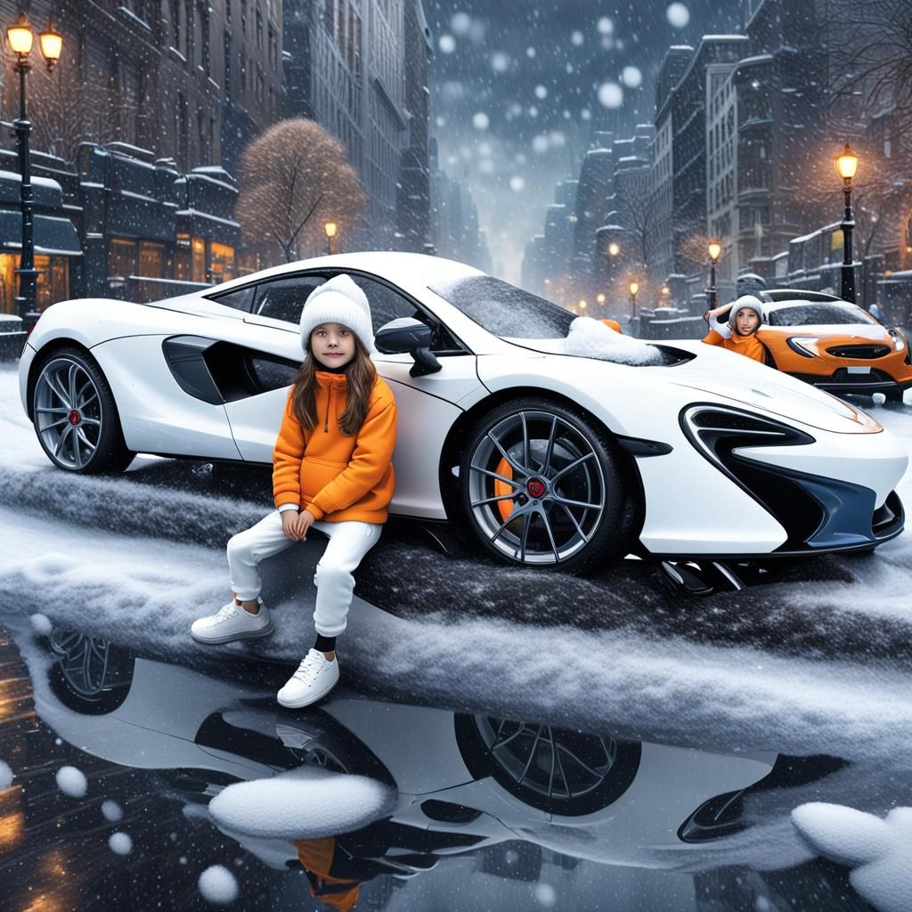 Disney Characters in New York with McLaren, 3D Render