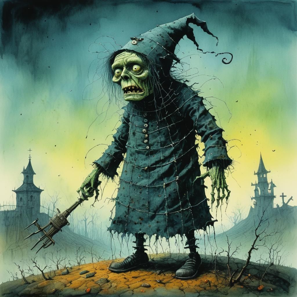 Frankenstein's Horror Witch: a Surreal Halloween Story