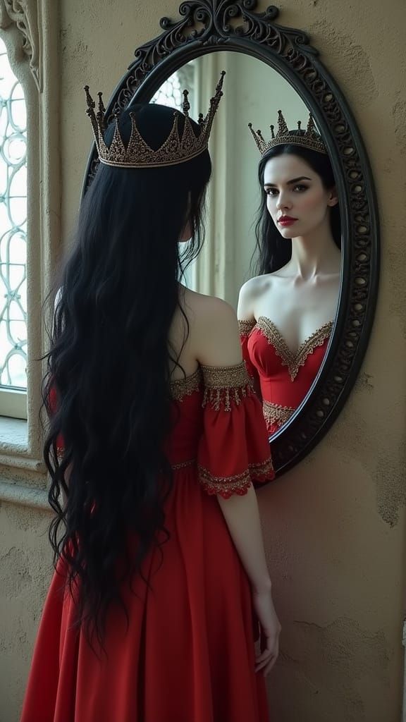 Celtic Tapestry Woman in Castle Tower with Unicorn