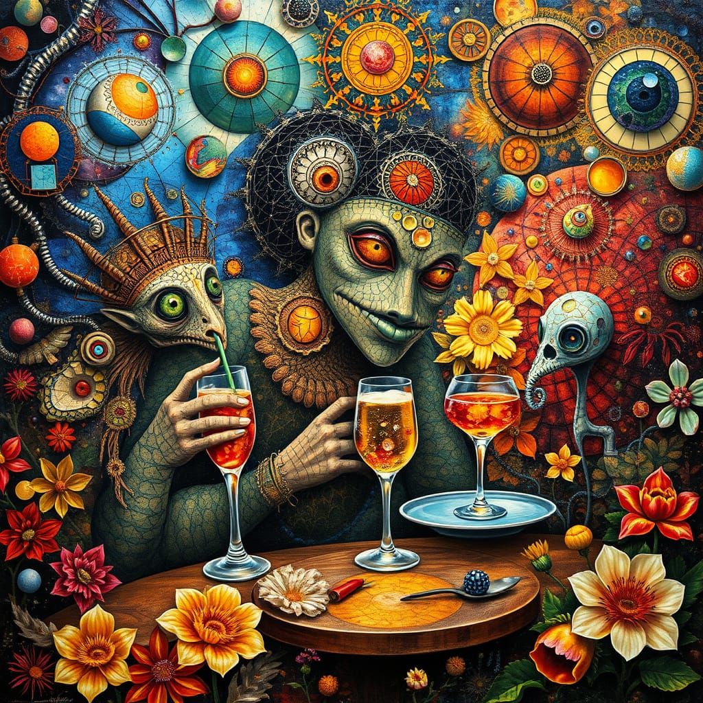 Psychedelic Utopia: Sacred Geometry in Bosch Style