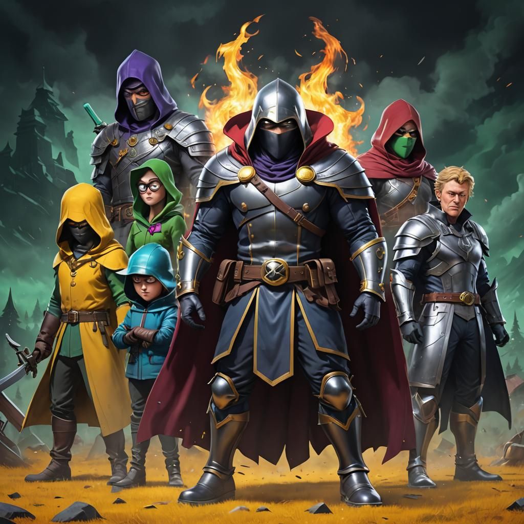 South Park Musketeers in Live-Action Concept Art