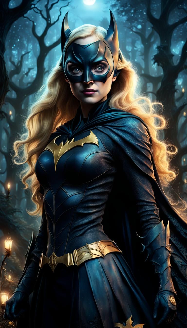 Luna Lovegood as Batgirl in Enchanted Forest
